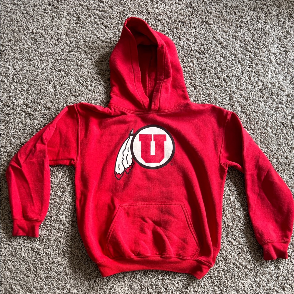 Youth University of Utah Hoodie- Unisex Youth Medium